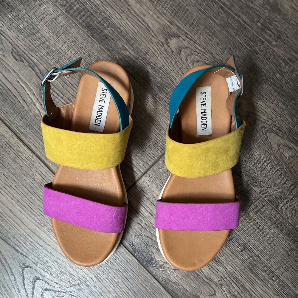 Steve Madden Girls Platform Sandals Size 3